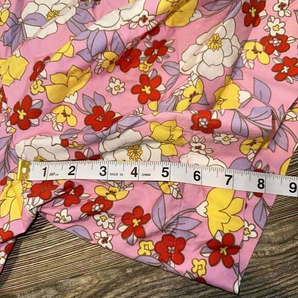 VERO MODA Taya Floral Cotton Shorts In Prism Pink ~ 100% Cotton. Size Medium. 12 - Picture 9 of 12